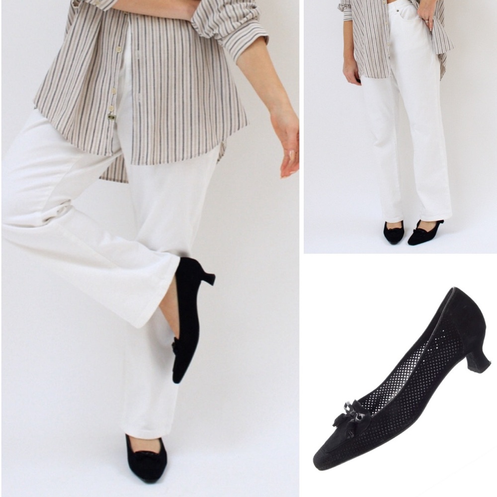 Stuart Weitzman Suede Kitten Heel